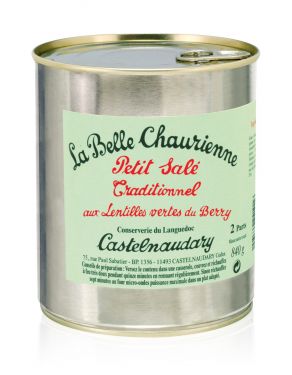 La Belle Chaurienne - Gepökeltes Schweinefleisch mit grünen französischen Linsen 840g