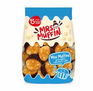Mrs. Muffin – Mini Muffins mit weißen Schokoladenchips 225g