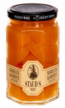 Staud's Wien - Marillenkompott - Aprikosen in Sirup - halbe Früchte 314ml