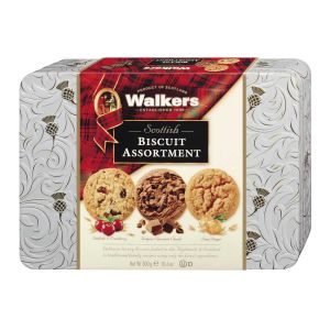 Walkers Shortbread – Biscuit Mischung in Geschenkdose mit Reliefprägung 300g
