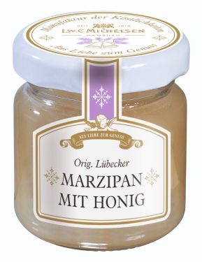 L.W.C. Michelsen - Weihnachtlicher Honig mit Lübecker Marzipan Mini 50g