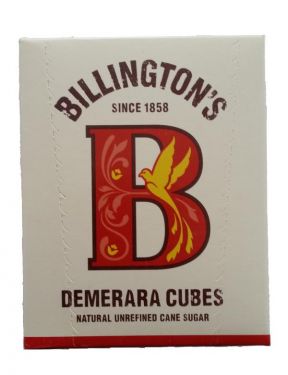 Billington' Demerara Cubes - Zuckerwürfel aus 100% natürlichem unraffiniertem Rohrzucker.