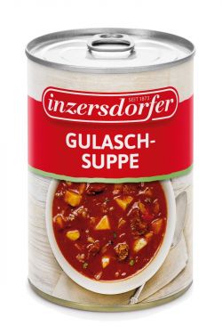 Hergestellt aus feinstem Rindfleisch, Kartoffeln und frischen Zwiebeln, pikant-scharf gewürzt mit Paprika.