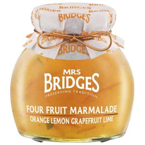 Vierfrucht Marmelade aus Orangen, Grapefruit, Zitronen und Limetten.