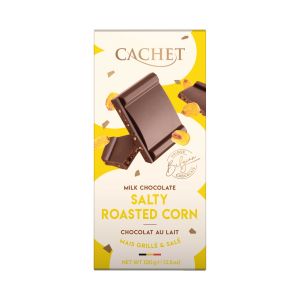 CACHET - Vollmilchschokolade 31% - gesalzenem & geröstetem Mais 100g