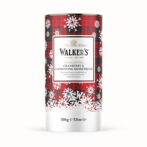 Walkers Shortbread – Cranberry & Clementine Shortbread Drum 200g