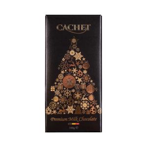 CACHET - Vollmilchschokolade 31% - Christmas black-Edition 100g