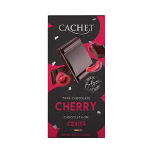 CACHET - Zartbitterschokolade 57% - Kirsche 100g