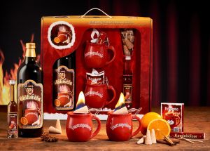 Feuerzangentasse Geschenkset - Rot