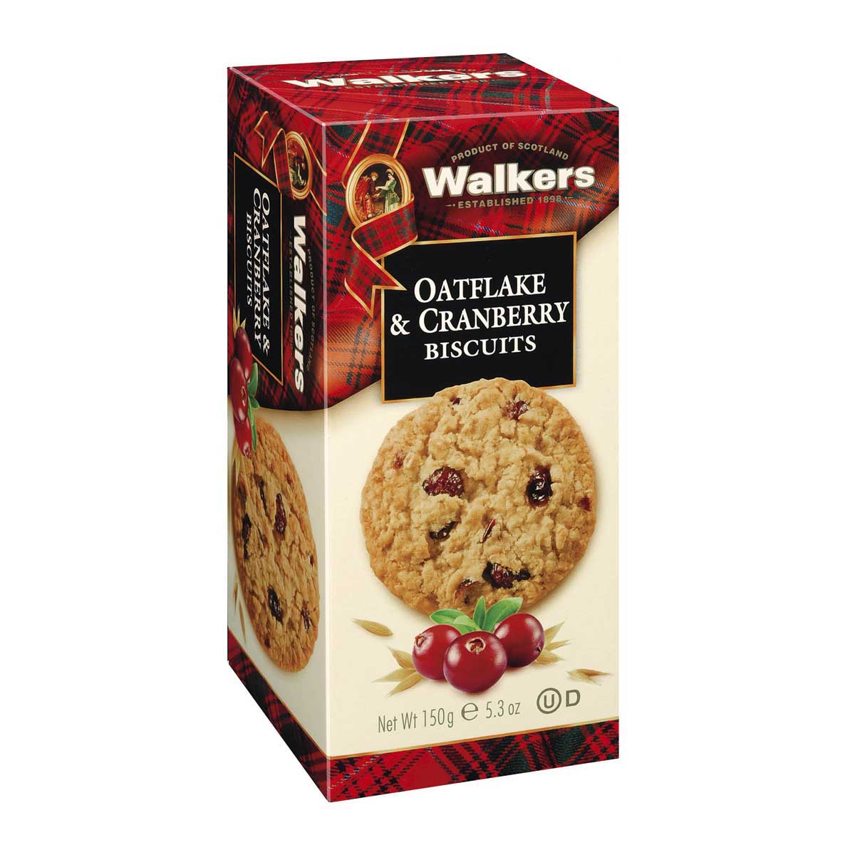 Walkers Shortbread Oatflake & Cranberry Biscuits 150g