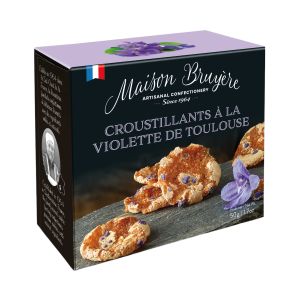Maison Bruyère - Mandelkrokant-Gebäck mit kandierten Veilchen 50g