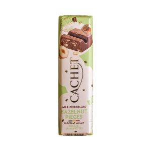 CACHET - Milchschokolade mit Haselnussstückchen 50g