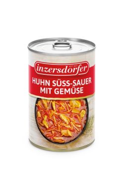 Exotischer Genuss mit zarten Hühnerstücken, Ananas, Karotten und Paprikastreifen.