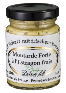 Französischer Senf (scharf) mit Estragon 100g