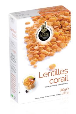 LE BON SEMEUR - Rote 'Corail' Linsen 500g
