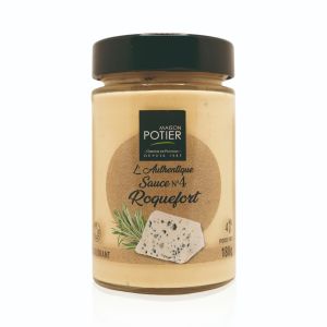 Soße mit Sahne und Roquefort. - aus Frankreich