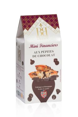 Biscuiterie de Bourgogne - Mini-Mandelkuchen mit Schokoladensplittern 150g - Financiers