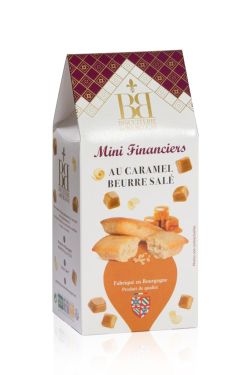 Biscuiterie de Bourgogne - Mini-Mandelkuchen mit gesalzenen Karamellsplittern 150g - Financiers