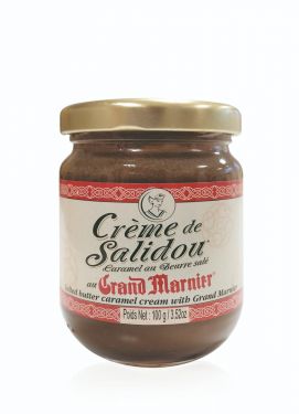 Butterkaramellcreme aus Frankreiich mit Grand Marnier und Meersalz aus der Guérande verfeinert.