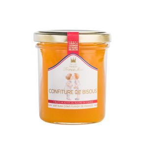 Francis Miot - Confiture De Bisous - Kuss Fruchtaufstrich 220g
Fruchtaufstrich mit Klementine und Pfirsich. Mit Rohrzucker gesüßt.