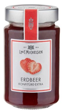 Der Klassiker mit hohem Fruchtanteil erlesener Sommer Erdbeeren, mit duftig-fruchtigem Aroma.