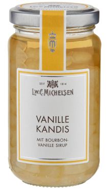 Kandiszucker in Vanille-Sirup-Zubereitung