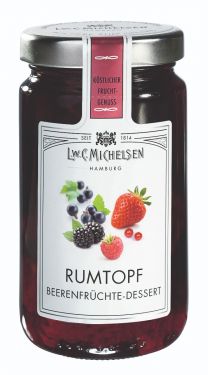 Früchte in Jamaika-Rum-Zubereitung
