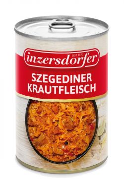 Schweinefleisch mit feinem Sauerkraut, pikant und feurig gewürzt.