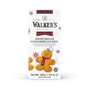 Dieser niedliche Geschenkkarton ist gefüllt mit Gingerbread Männchen.