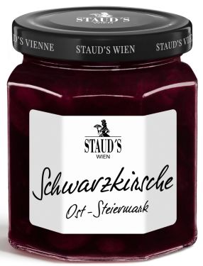 Staud's Wien - die Limitierten - Schwarzkirsche Fruchtaufstrich 250g -  Ost-Steiermark