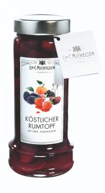 Früchte mit Jamaika-Rum-Zubereitung