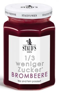 Fein passierter Brombeere Fruchtaufstrich mit 80% Frucht.