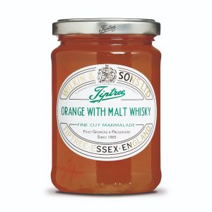 Orange & Malt Whisky Marmalade mit sehr fein geschnittener Orangenschale.