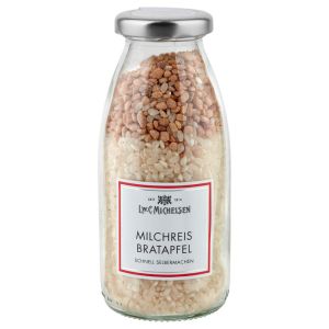 Milchreismischung mit Bratapfel-Knusperzucker und Milchreis.