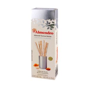 El Almendro – Turrón Sticks Crunchy Almond 50g - Weißer Nougat mit gerösteten Mandeln