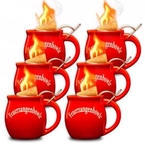 Feuerzangentasse 6 Stück im Karton Rot