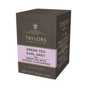 Taylors of Harrogate – Grüner Tee Earl Grey 40g – 20 Aufgussbeutel