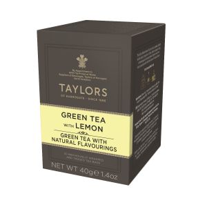 Taylors of Harrogate – Grüner Tee mit Zitrone 40g – 20 Aufgussbeutel