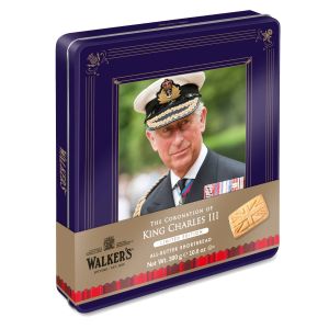 Walkers Shortbread - "King Charles III" Union Jack Shortbread 300g - Dose Limitiert 