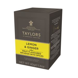 Taylors of Harrogate – Lemon & Ginger Tea 40g – 20 Aufgussbeutel