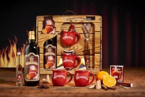 Feuerzangentasse Geschenkset - Schatzkiste Rot
