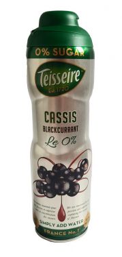 Teisseire - Le 0% Fruchtsirup Cassis 600ml - schwarze Johannisbeere