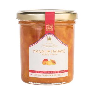 Francis Miot - Mango-Papaya Aufstrich 220g mit Rohrzucker