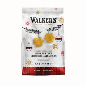 Walkers Shortbread – Mini Festive Shortbread Stars 125g