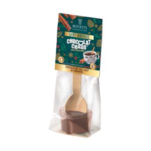 BOVETTI - Heiße-Schokolade-Löffel - Milchschokolade mit Zimt 35g