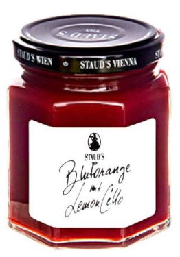 Staud's Wien - die Limitierten - Blutorange mit Limoncello Fruchtaufstrich 250g