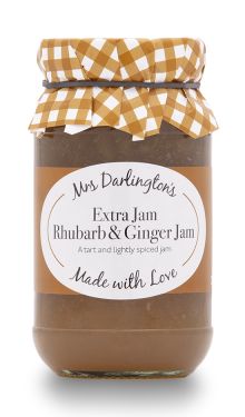 Mrs Darlingtons - Rhabarber und Ingwer Konfitüre 340g