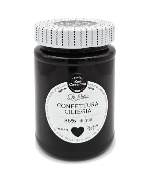 Cascina San Cassiano - Schwarzkirsche Konfitüre 340g - 86% Fruchtanteil