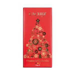 CACHET - Vollmilchschokolade 31% - Christmas red-Edition 100g