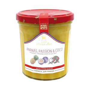 Francis Miot - Ananas-Passionsfrucht-Kokos Aufstrich 340g mit Rohrzucker